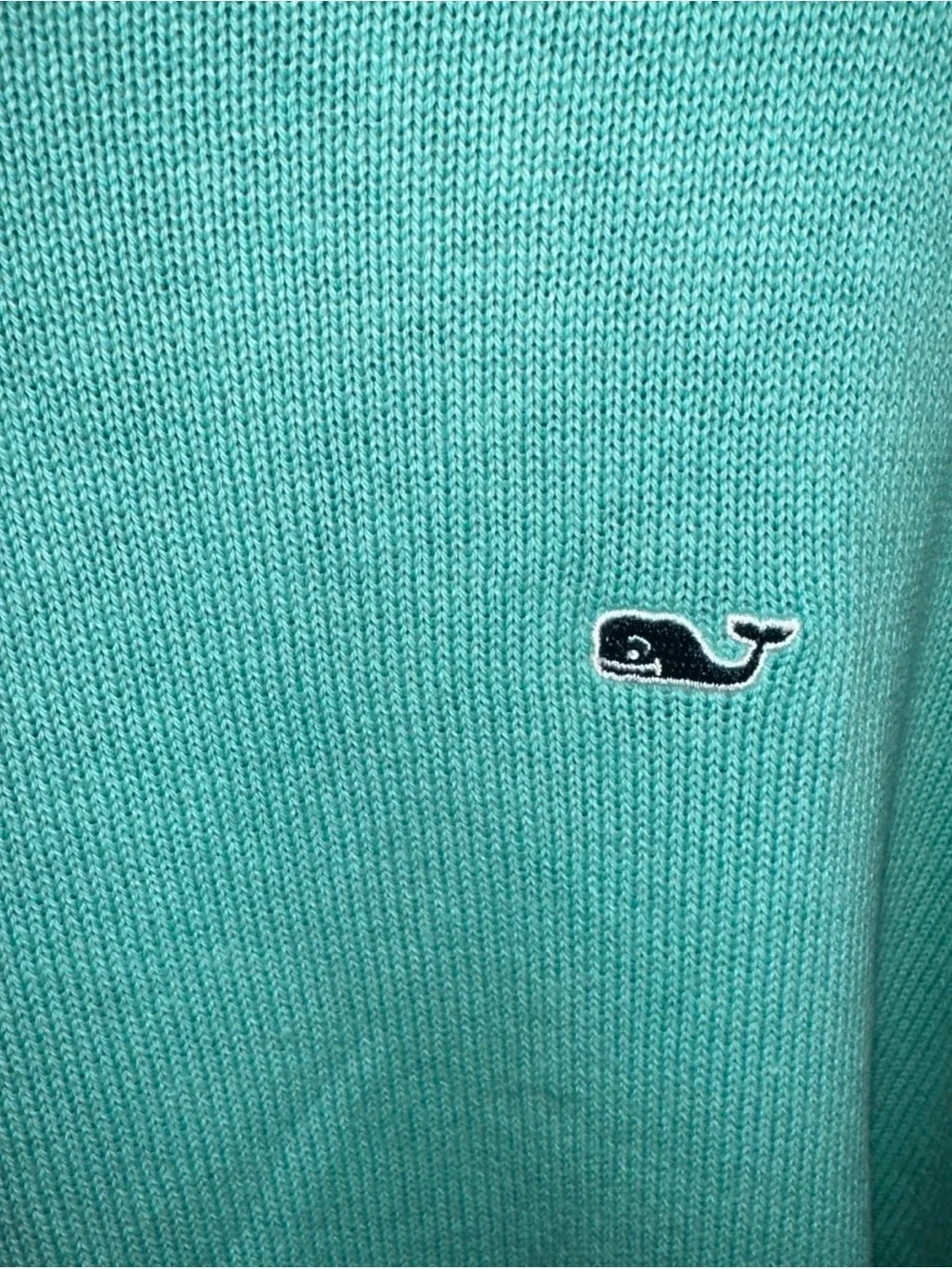 Vineyard Vines Men’s V-Neck Sweater in Mint Green